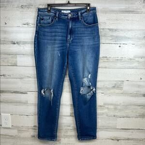 Kancan Los Angeles Estilo Style Women’s Jeans Distressed Ripped Size 30